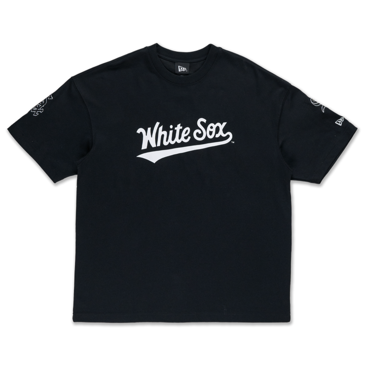 Chicago White Sox Street Culture Black Oversized Short Sleeve T-Shirt