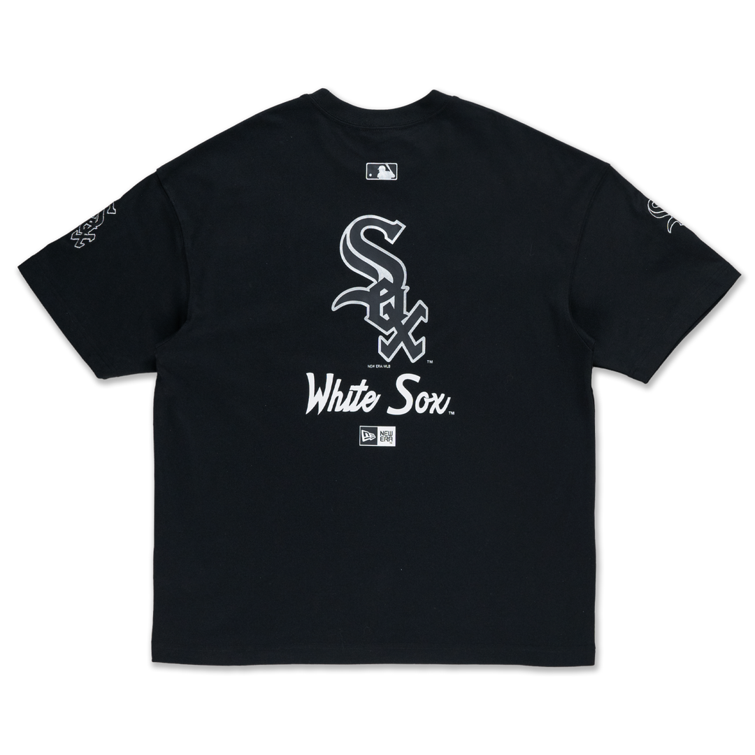 Chicago White Sox Street Culture Black Oversized Short Sleeve T-Shirt