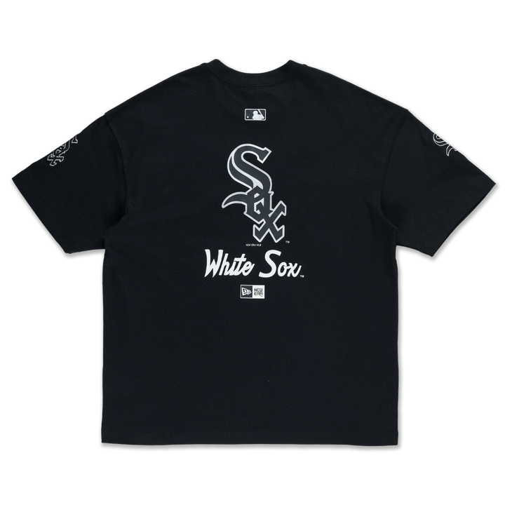 Chicago White Sox Street Culture Black Oversized Short Sleeve T-Shirt