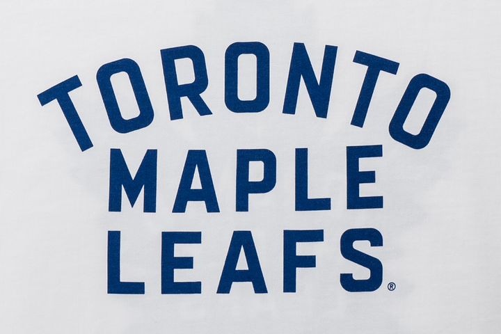 Toronto Maple Leafs NHL Team Logo Oversized White Short-Sleeve T-Shirt