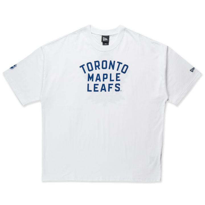 Toronto Maple Leafs NHL Team Logo Oversized White Short-Sleeve T-Shirt