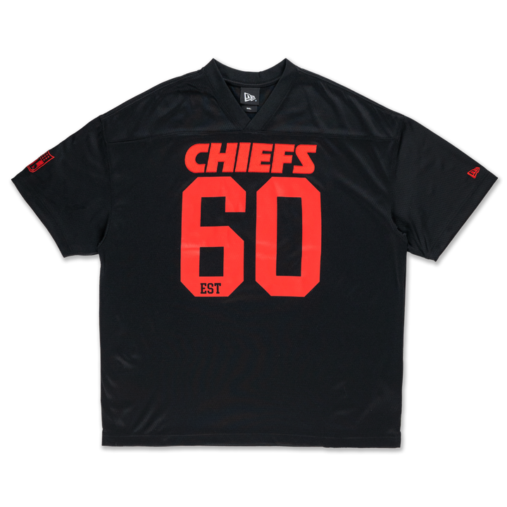 Kansas City Chiefs NFL Historic Black Oversized Short Sleeve T-Shirt