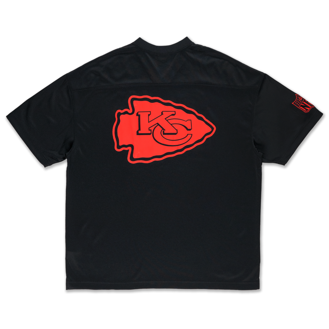 Kansas City Chiefs NFL Historic Black Oversized Short Sleeve T-Shirt