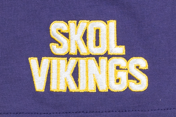 Minnesota Vikings NFL Fun Graphic Purple Oversized Short Sleeve T-Shirt