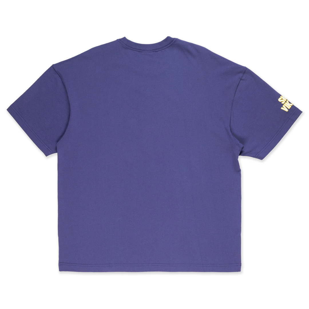 Minnesota Vikings NFL Fun Graphic Purple Oversized Short Sleeve T-Shirt