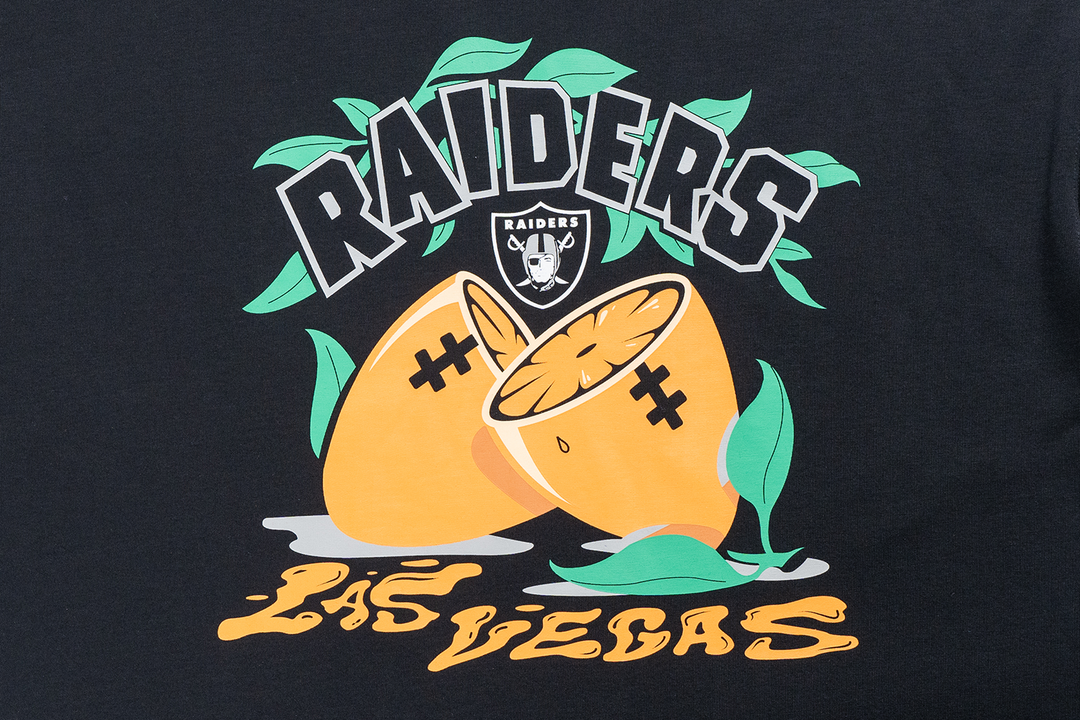 Las Vegas Raiders NFL Fun Graphic Black Oversized Short Sleeve T-Shirt