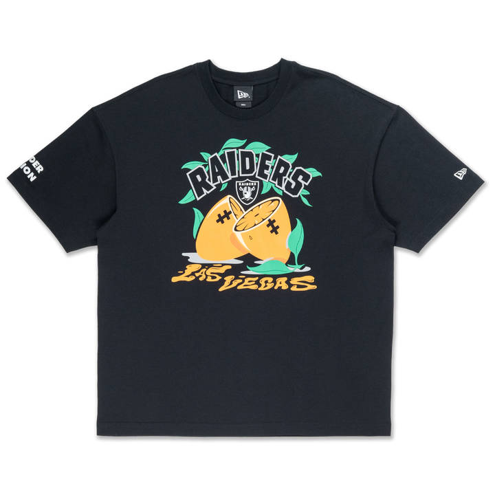 Las Vegas Raiders NFL Fun Graphic Black Oversized Short Sleeve T-Shirt