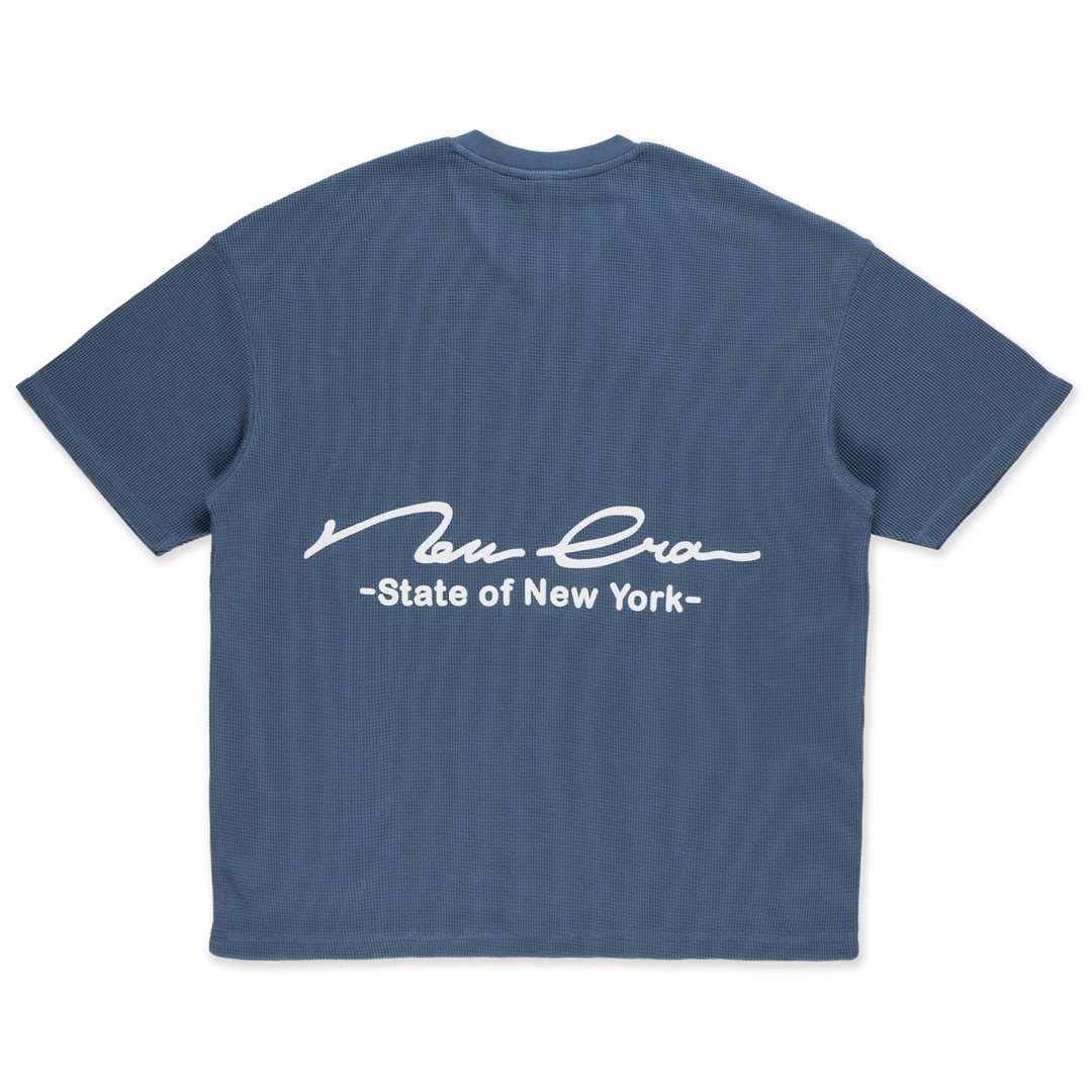 New Era Basic Muted Indigo Oversized Short Sleeve T-Shirt