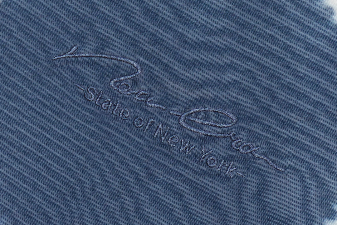 New Era Basic Tie Dyed Muted Indigo Oversized Short Sleeve T-Shirt
