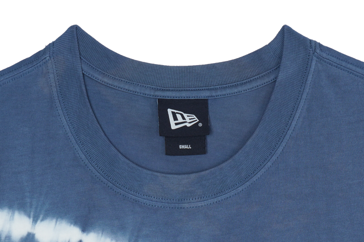 New Era Basic Tie Dyed Muted Indigo Oversized Short Sleeve T-Shirt