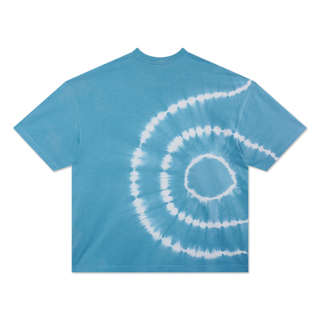 New Era Basic Tie Dyed Blue Foam Oversized Short Sleeve T-Shirt
