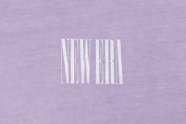 New Era 90S Vibe Washed Soft Lavender Oversized Short Sleeve T-Shirt