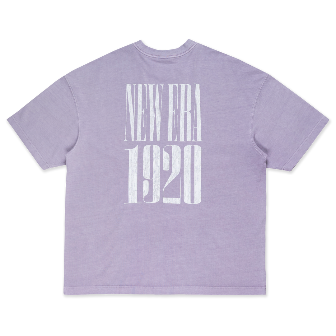 New Era 90S Vibe Washed Soft Lavender Oversized Short Sleeve T-Shirt