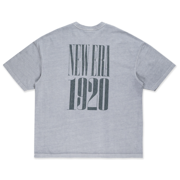 New Era 90S Vibe Washed Dolphin Gray Oversized Short Sleeve T-Shirt