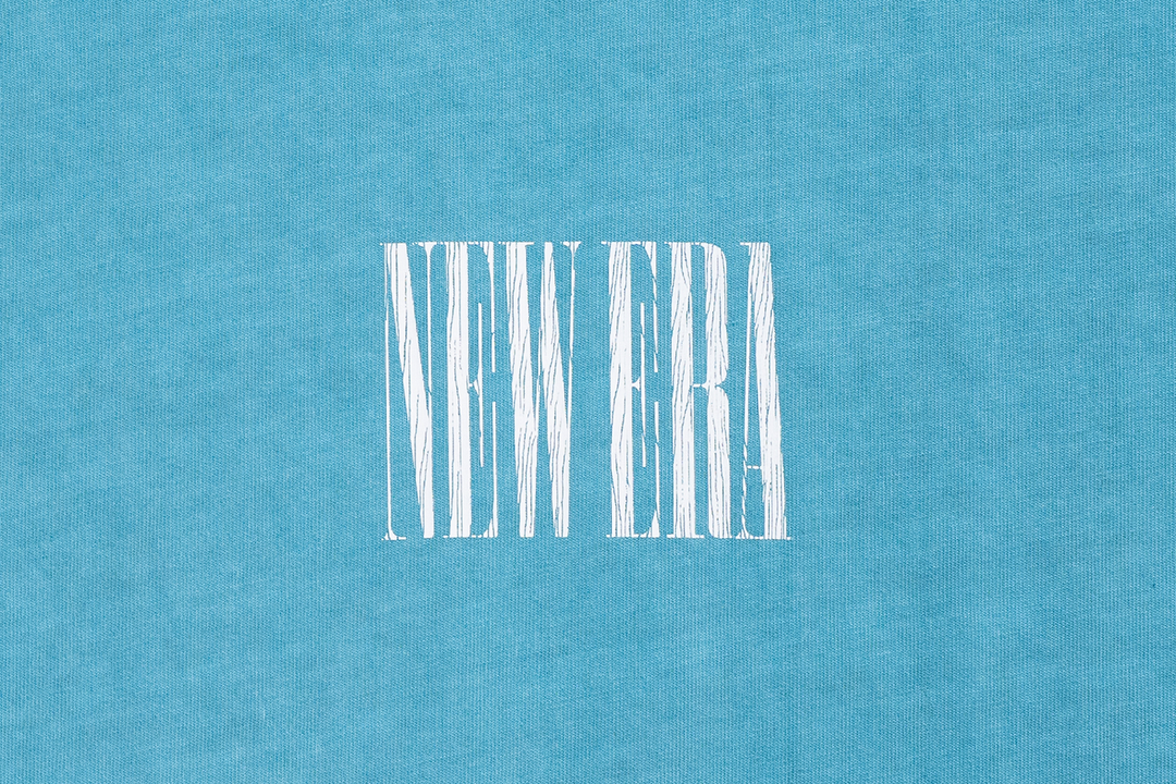 New Era 90S Vibe Washed Blue Foam Oversized Short Sleeve T-Shirt
