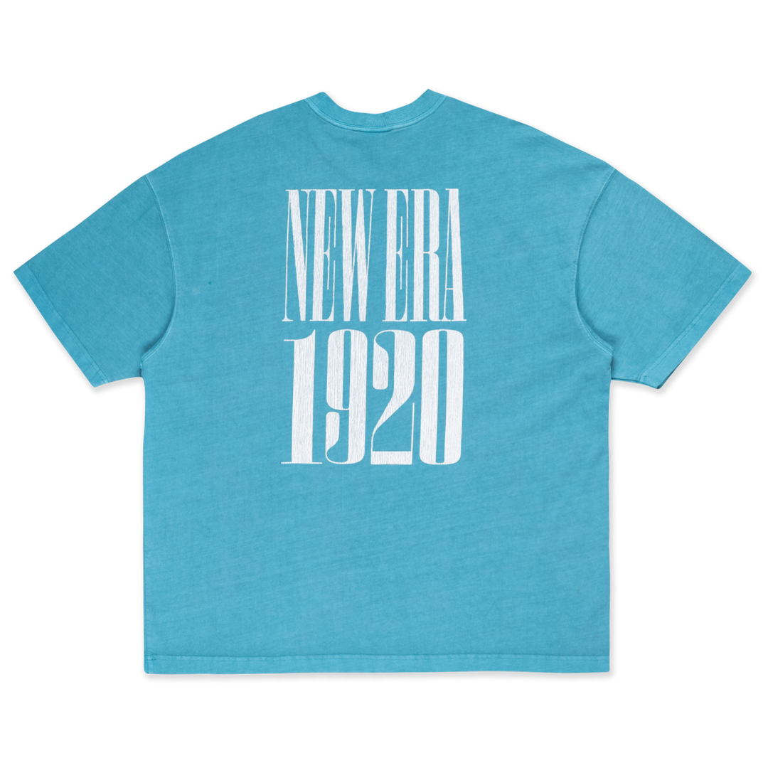 New Era 90S Vibe Washed Blue Foam Oversized Short Sleeve T-Shirt