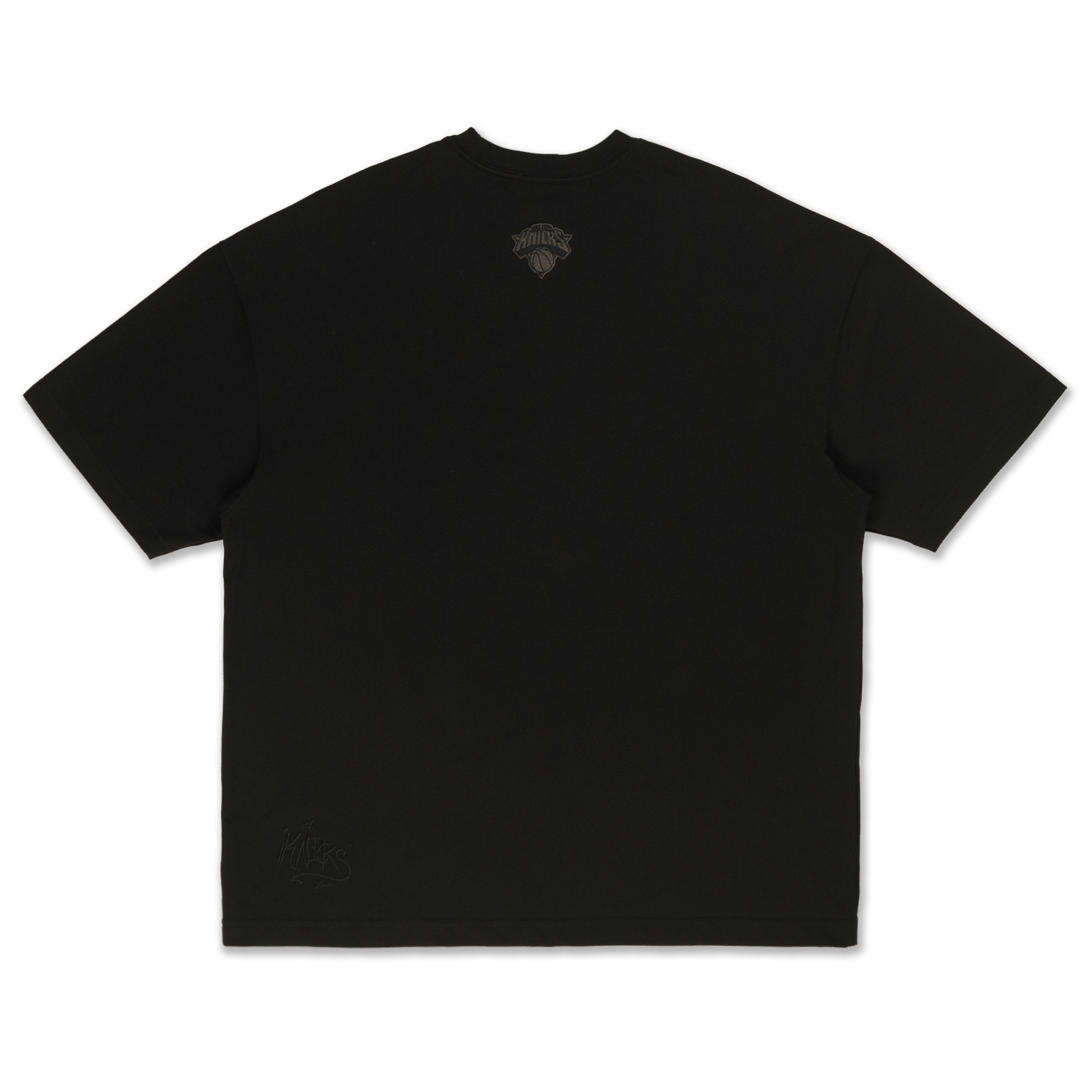New York Knicks League Mix Black Oversized Short Sleeve T-Shirt