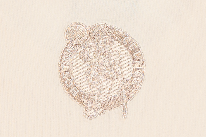 Boston Celtics League Mix Chrome White Oversized Short Sleeve T-Shirt