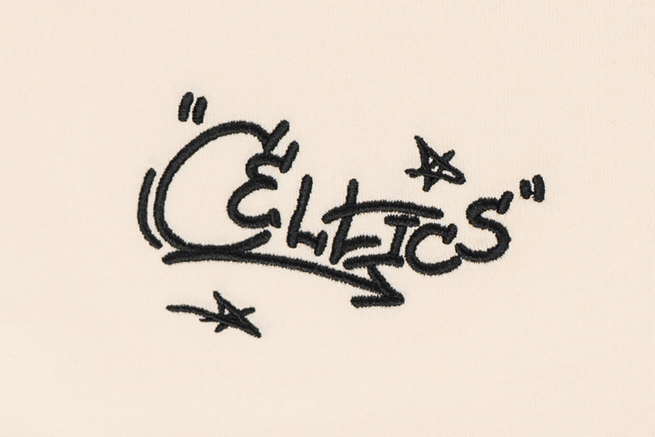 Boston Celtics League Mix Chrome White Oversized Short Sleeve T-Shirt