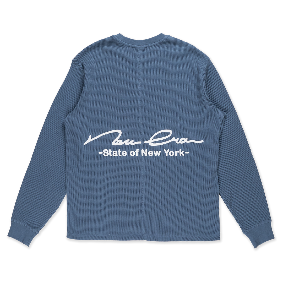 New Era Basic Muted Indigo Long Sleeve T-Shirt