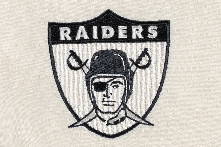 Oakland Raiders NFL Historic Chrome White Basketball Shorts