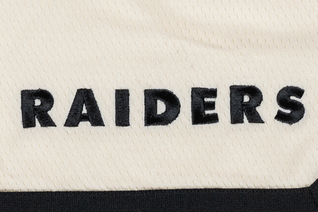 Oakland Raiders NFL Historic Chrome White Basketball Shorts
