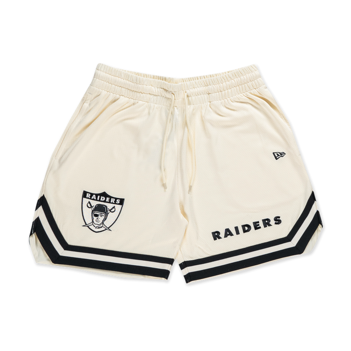 Oakland Raiders NFL Historic Chrome White Basketball Shorts