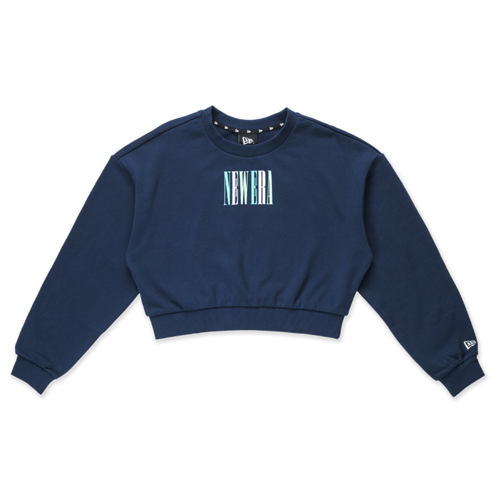 Women New Era 90S Vibe Oceanside Blue Crewneck Sweatshirt