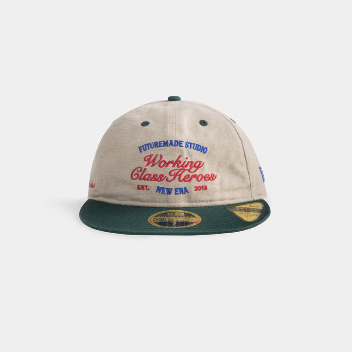 59FIFTY Retro Crown New Era x FTMD Stone Dark Green Fitted