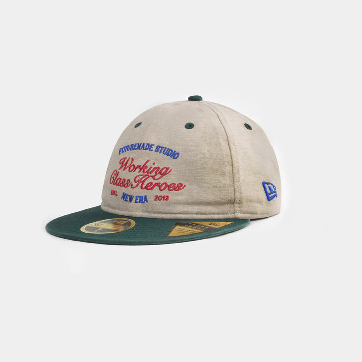 59FIFTY Retro Crown New Era x FTMD Stone Dark Green Fitted