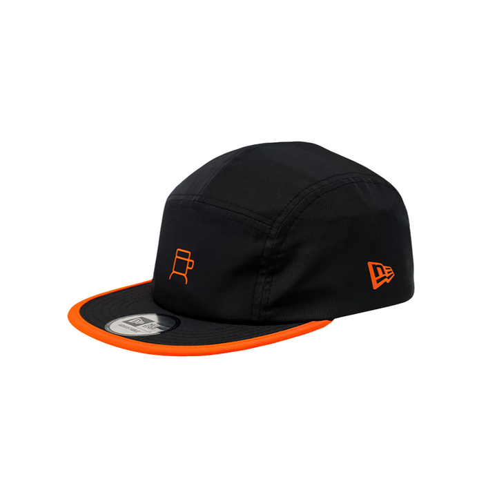 New Era X CoffeeboyClub Black Orange Adjustable Camper Cap