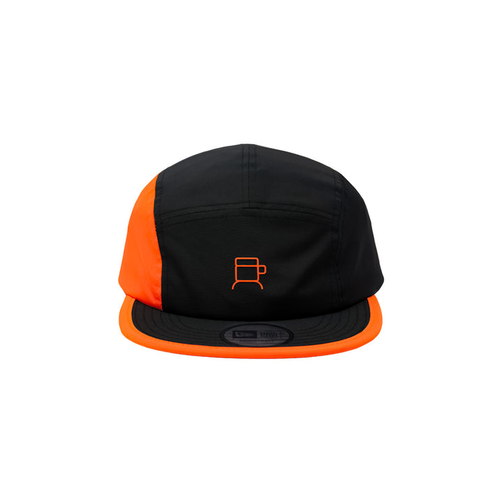 New Era X CoffeeboyClub Black Orange Adjustable Camper Cap