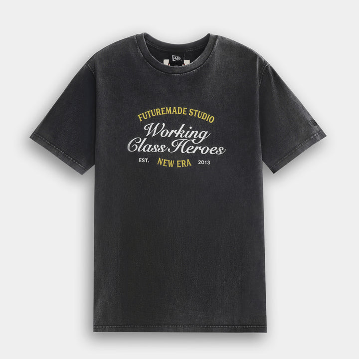 New Era x FTMD Washed Black Short Sleeve T-Shirt