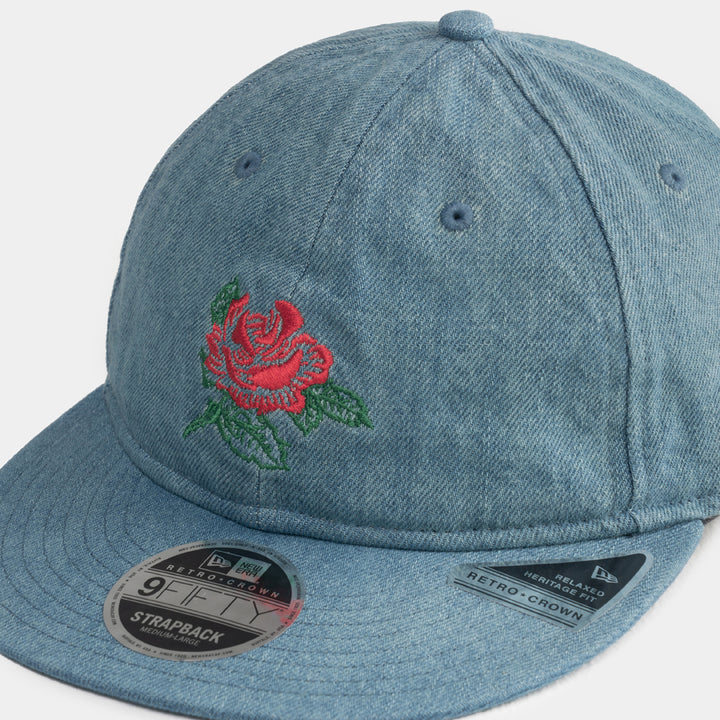 9FIFTY Retro Crown New Era x FTMD Indigo Denim Washed Adjustable
