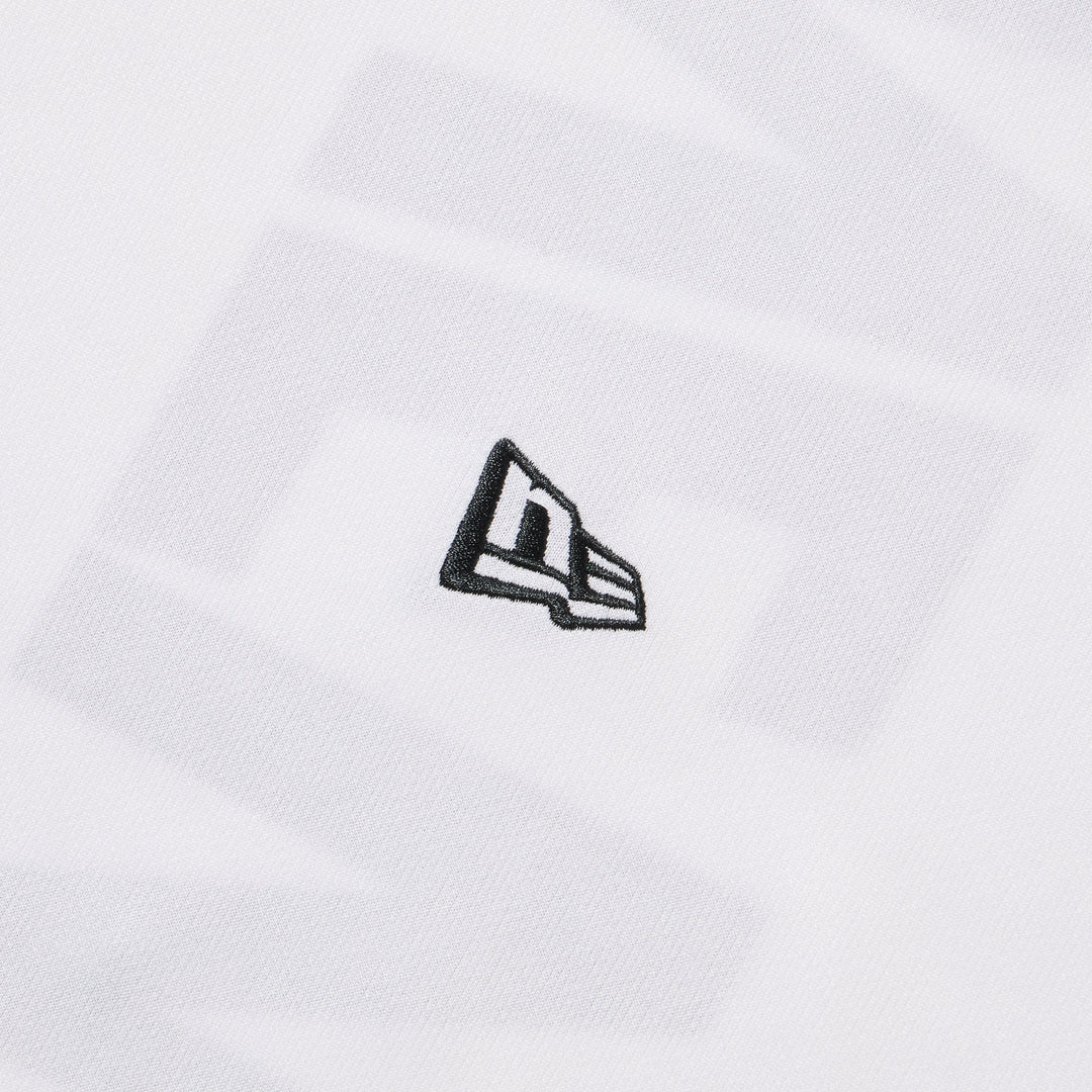 New Era Vertical Logo White Long Sleeve Tech T-Shirt