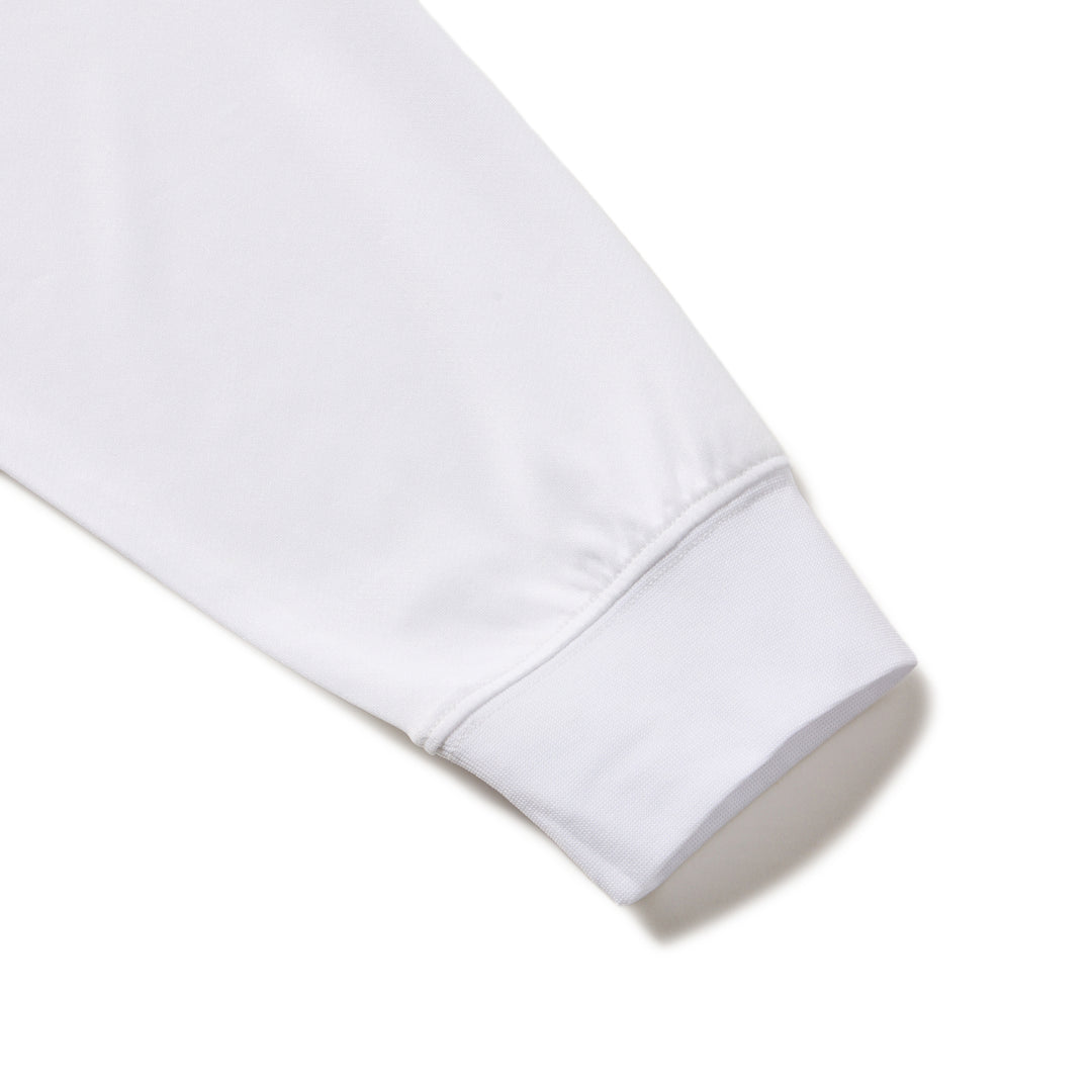 New Era Vertical Logo White Long Sleeve Tech T-Shirt