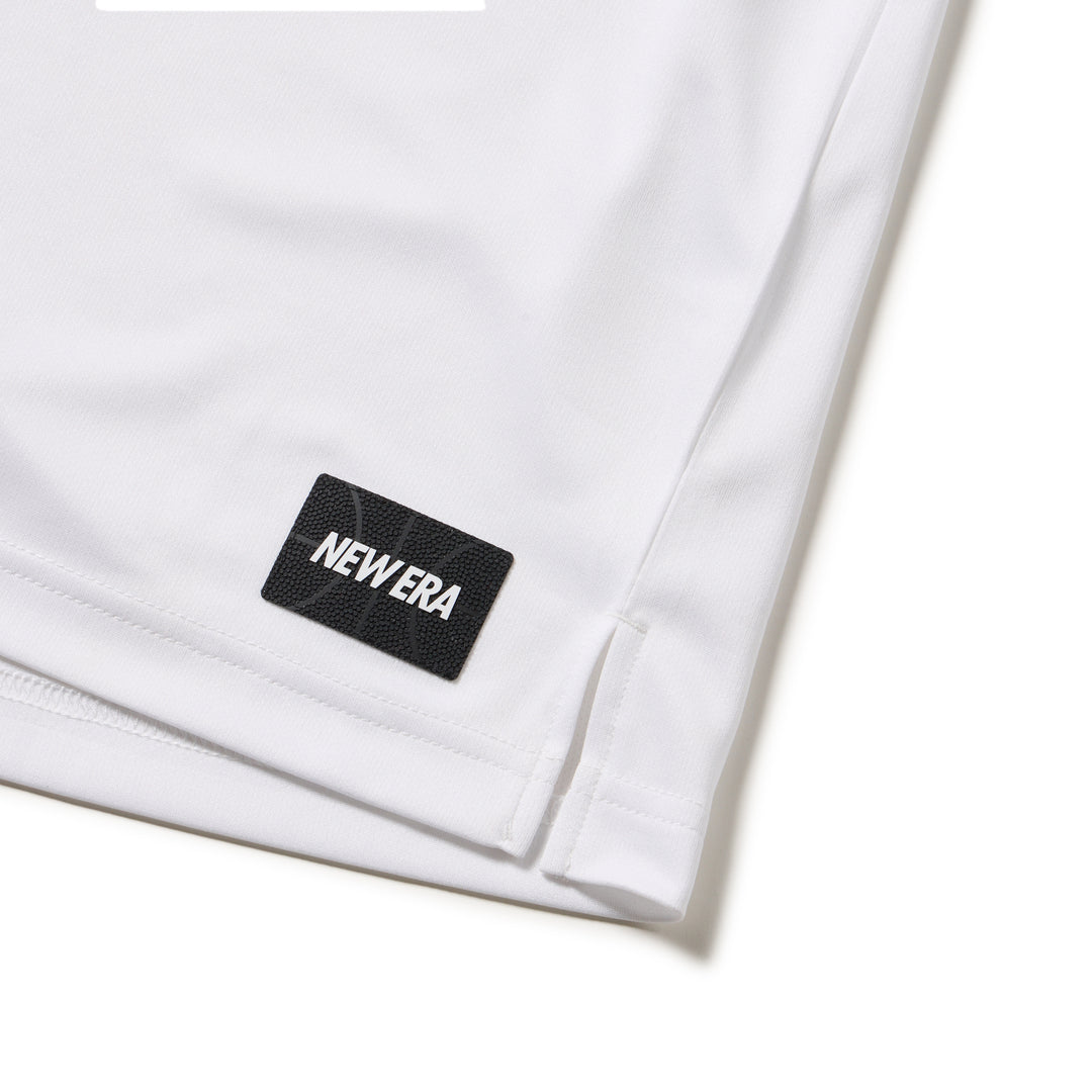 New Era Vertical Logo White Long Sleeve Tech T-Shirt