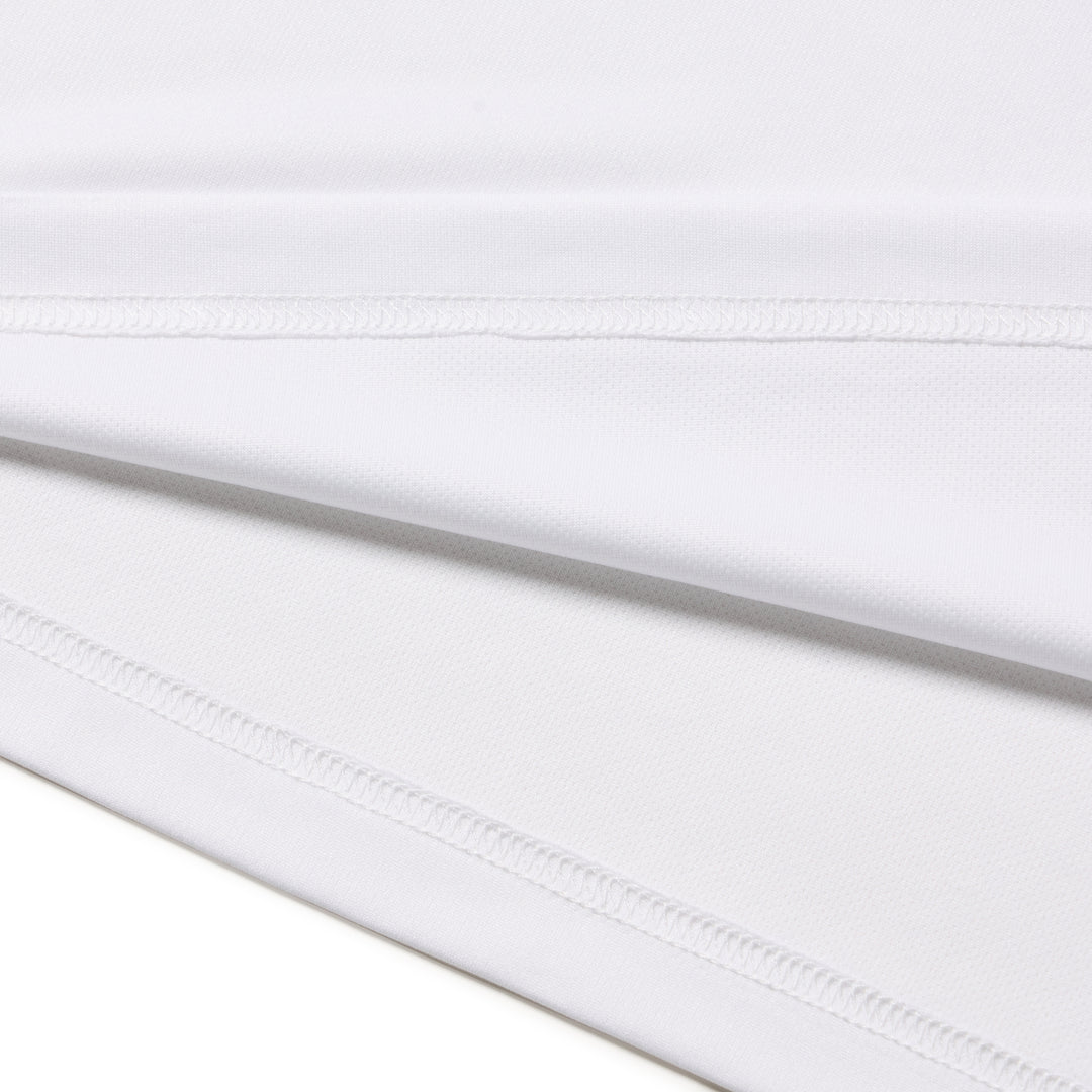 New Era Vertical Logo White Long Sleeve Tech T-Shirt