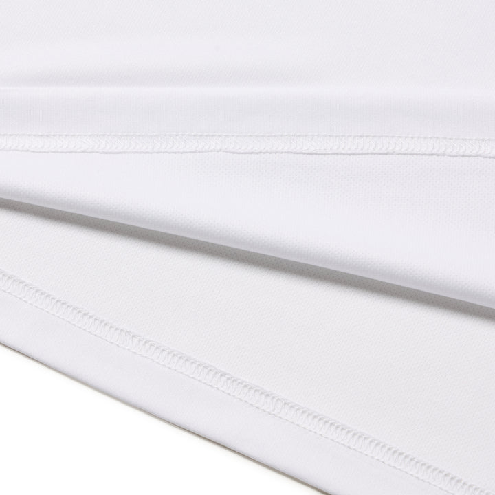 New Era Vertical Logo White Long Sleeve Tech T-Shirt