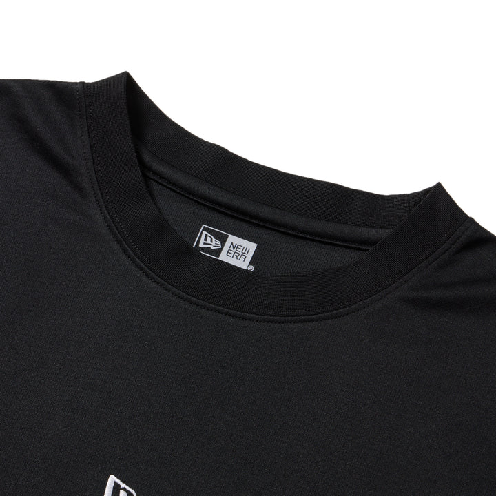 New Era Vertical Logo Black Long Sleeve Tech T-Shirt