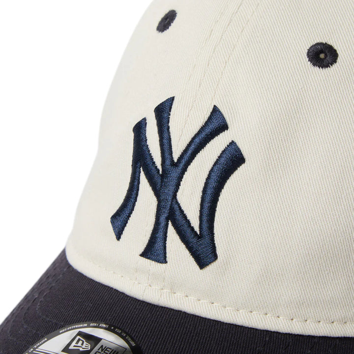 9TWENTY Kids New York Yankees MLB 2-Tone Ivory Navy Visor Adjustable