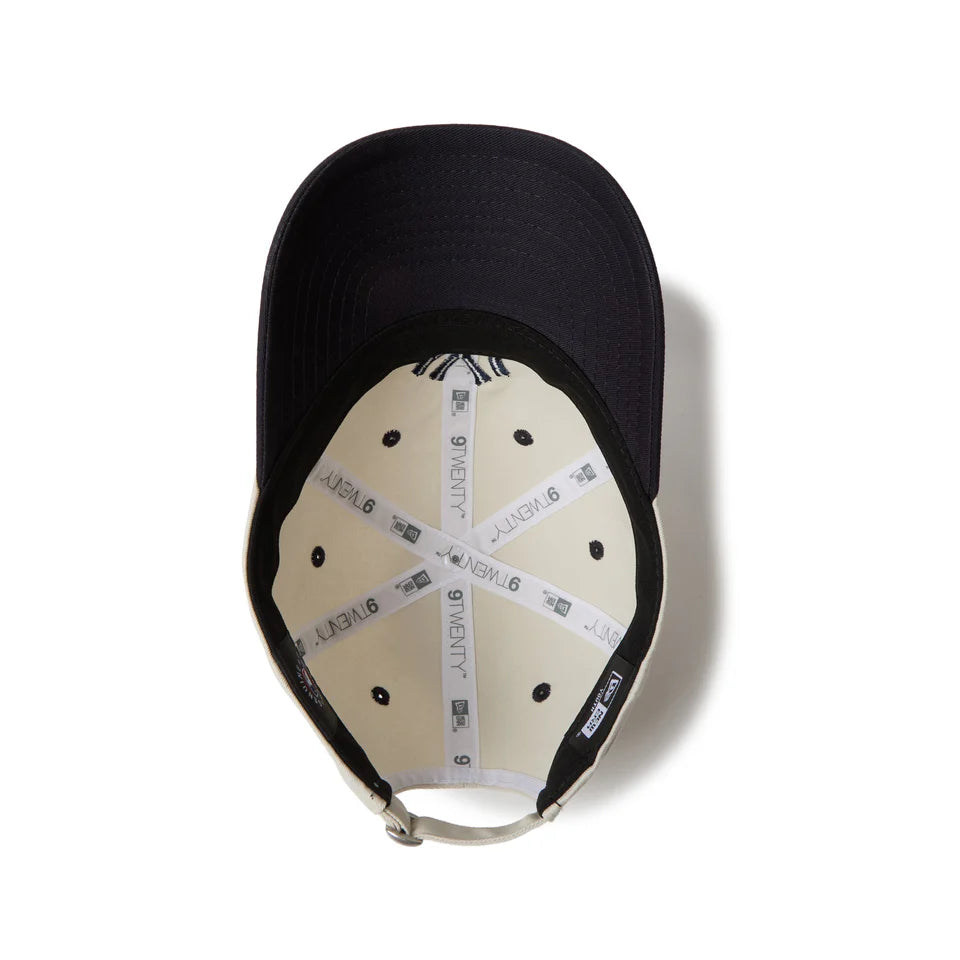 9TWENTY Kids New York Yankees MLB 2-Tone Ivory Navy Visor Adjustable