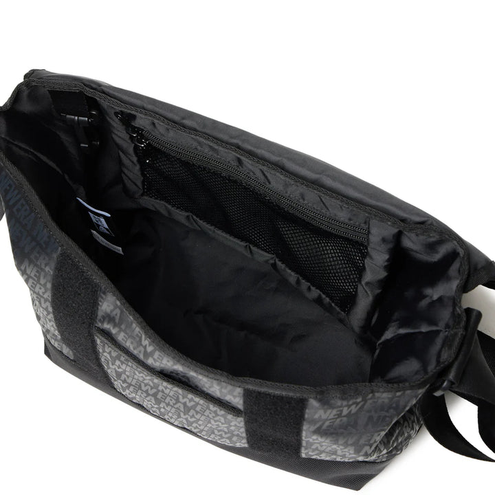 New Era Jacquard Logo 9L Black Shoulder Bag