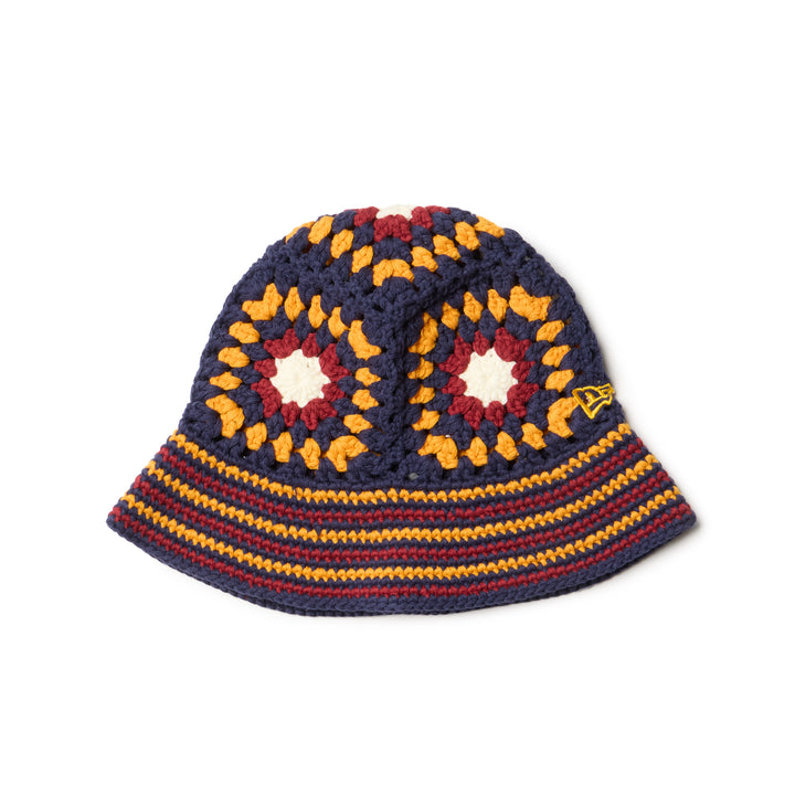 Crochet Multicolor Knit Bucket