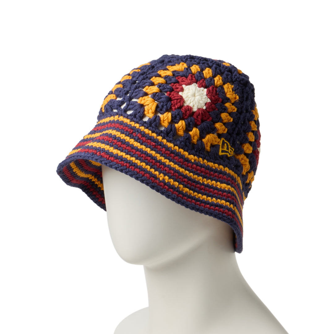 Crochet Multicolor Knit Bucket