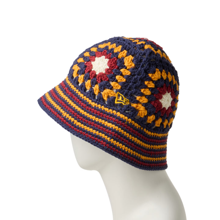 Crochet Multicolor Knit Bucket