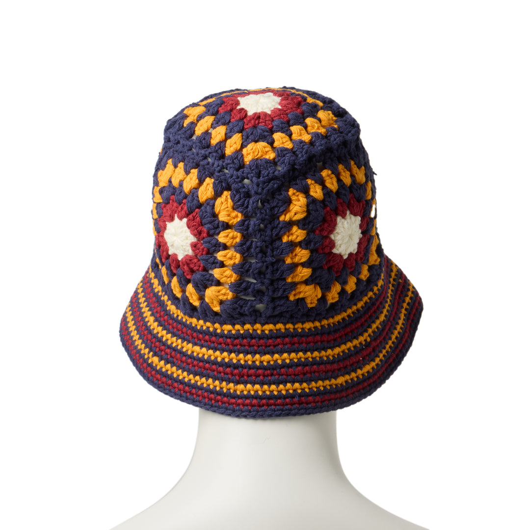 Crochet Multicolor Knit Bucket