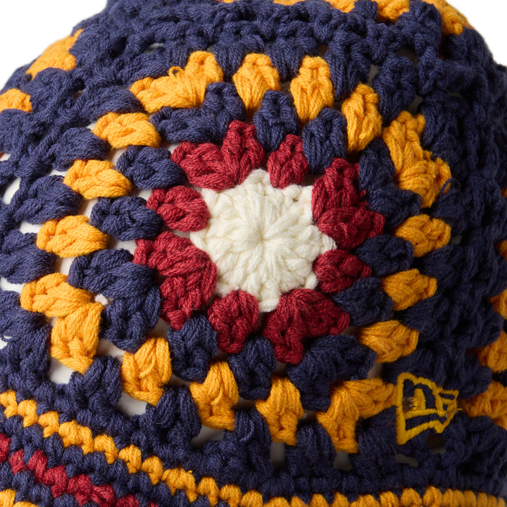 Crochet Multicolor Knit Bucket