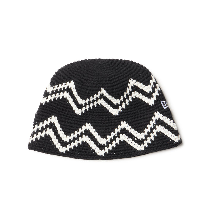 Crochet Black Knit Bucket