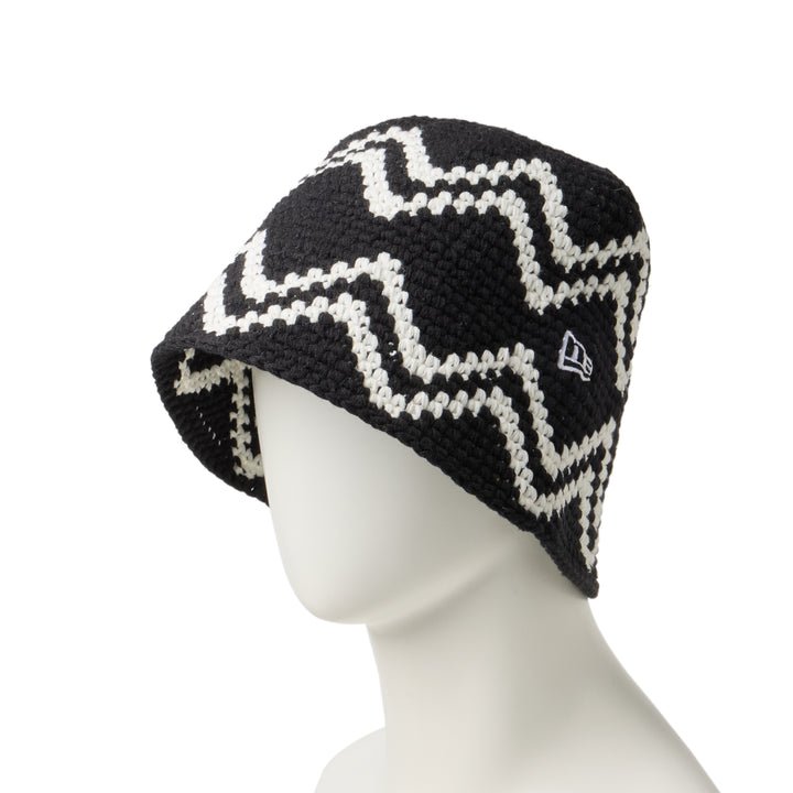 Crochet Black Knit Bucket